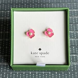 NEW | Kate Spade | Bouquet Toss Enamel Flower Stud Earrings (RET $49)